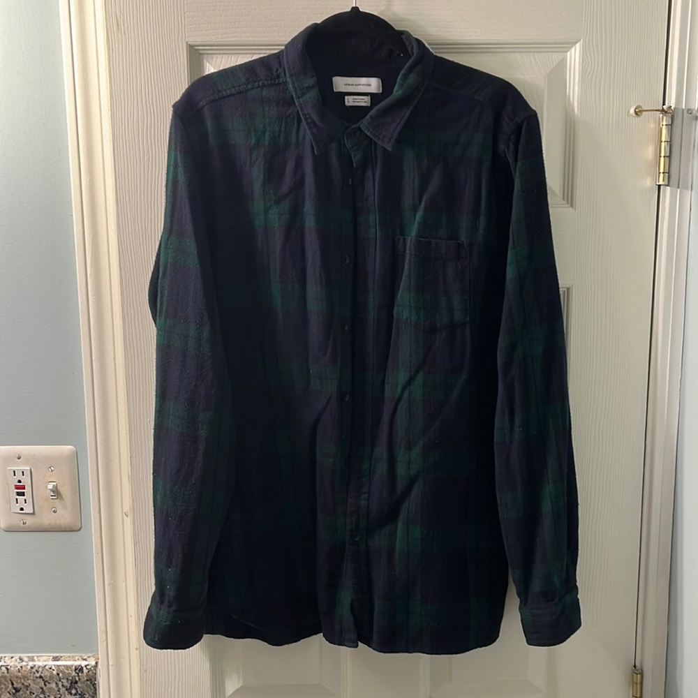 Mens urban outfitters flannel sz L